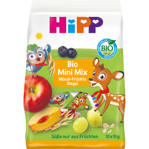 Bio Hipp Mini Mix Müesli Früchte Riegel 100g