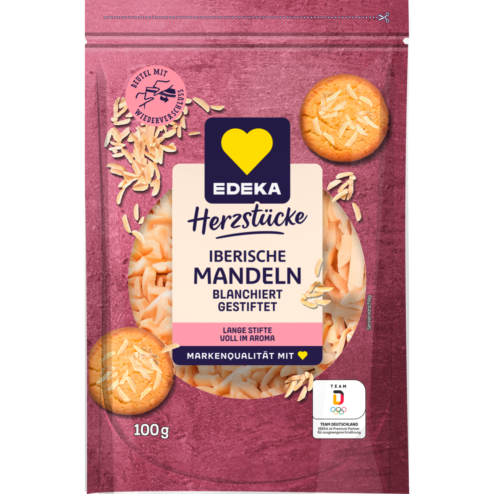 EDEKA Herzstücke Iberische Mandeln blanchiert gestiftelt 100g