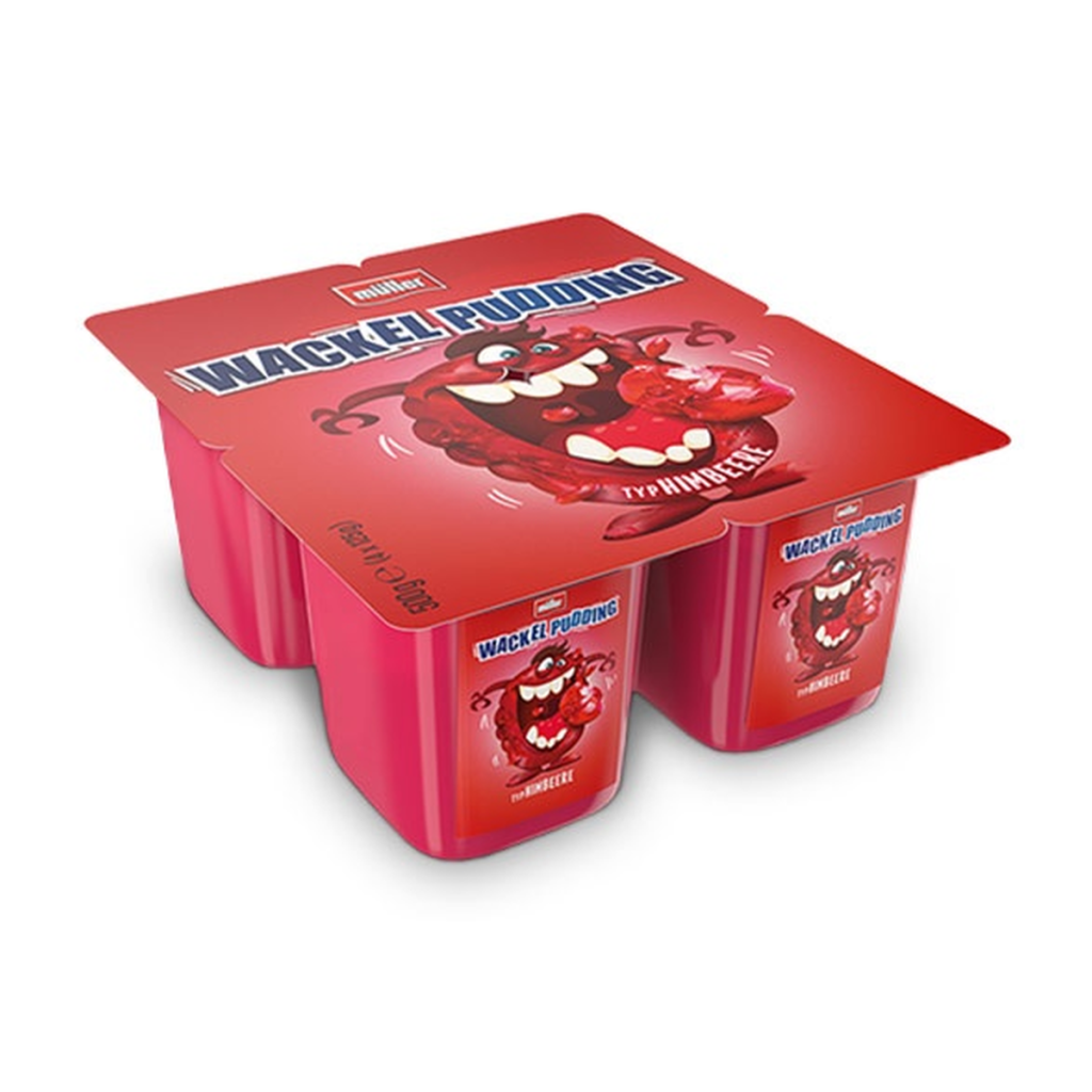 Müller Wackelpudding Himbeer 4x125g