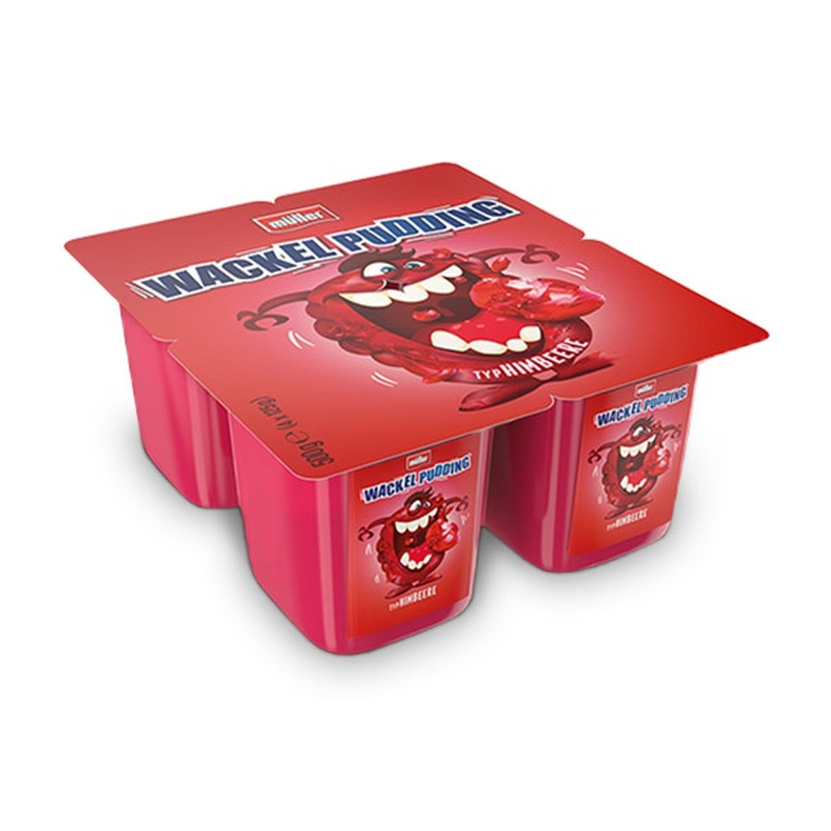 Müller Wackelpudding Himbeer 4x125g