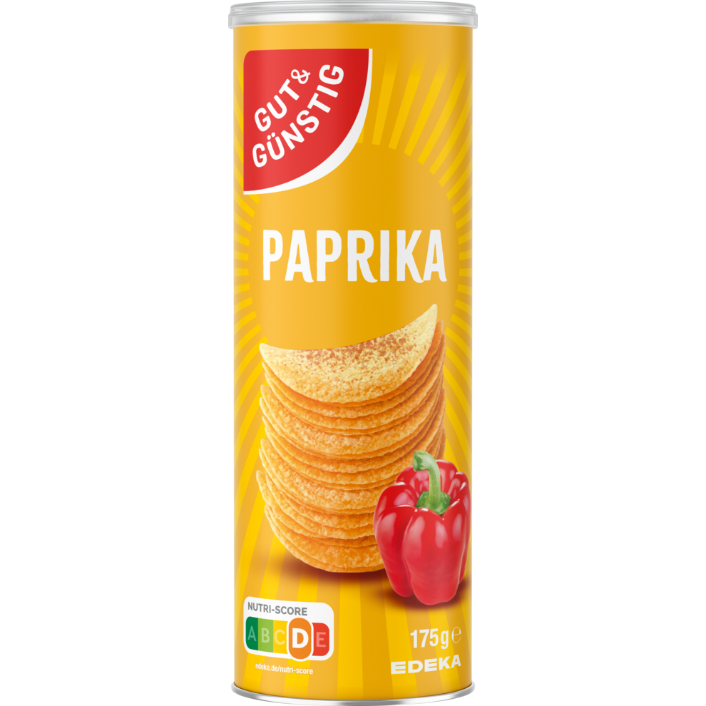 GUT&GÜNSTIG Stapelchips Paprika 175g