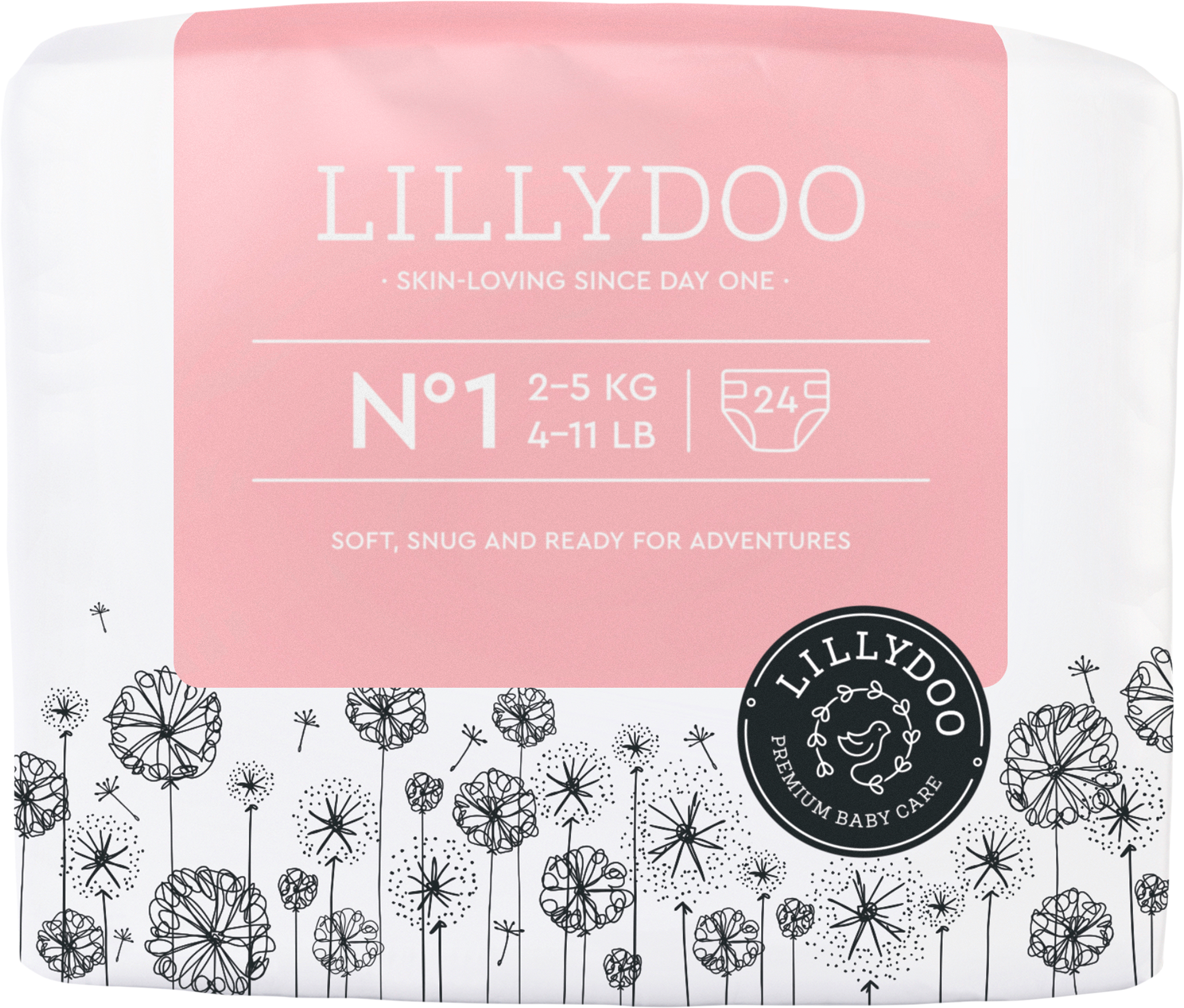 Lillydoo Windeln 2-5kg Gr.1 24ST