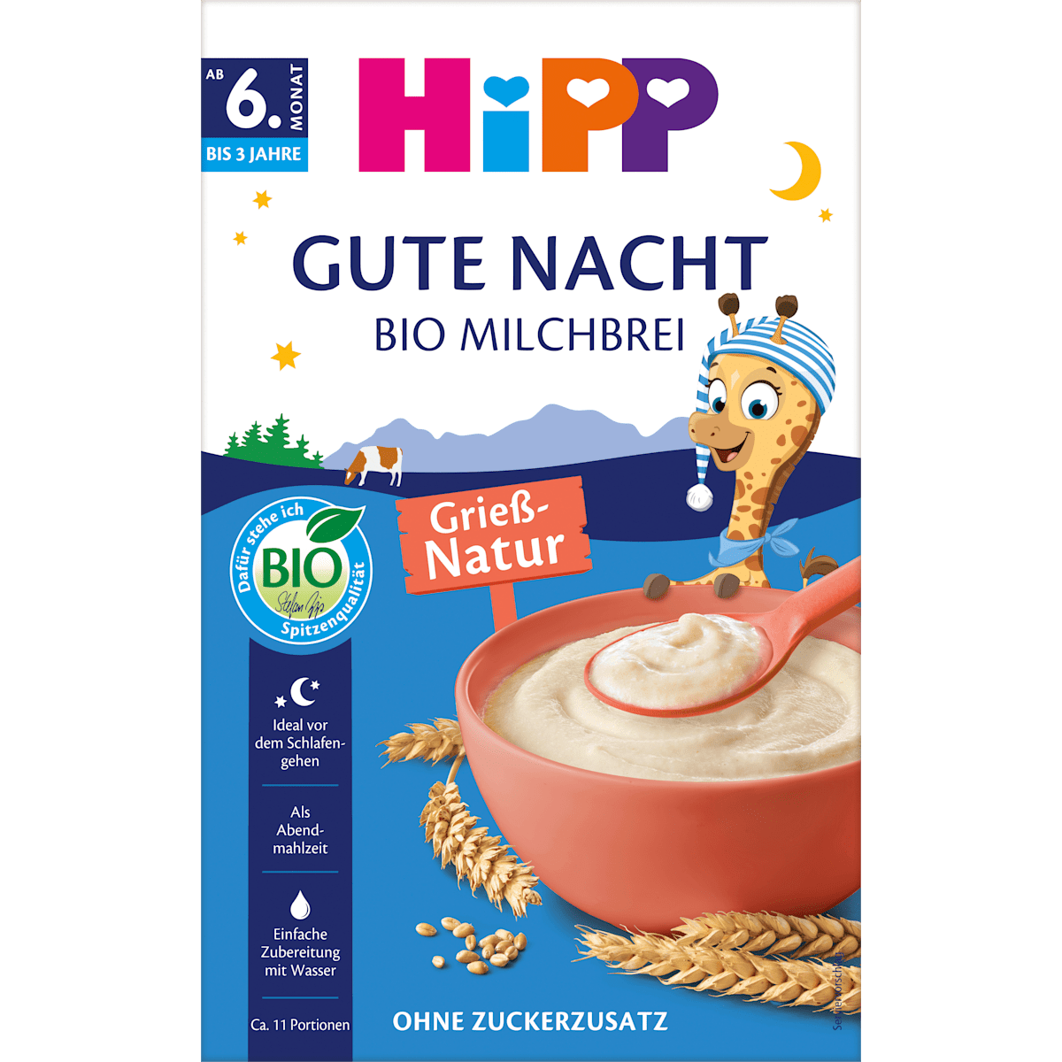 Bio Hipp Milchbrei Kindergrieß 475g