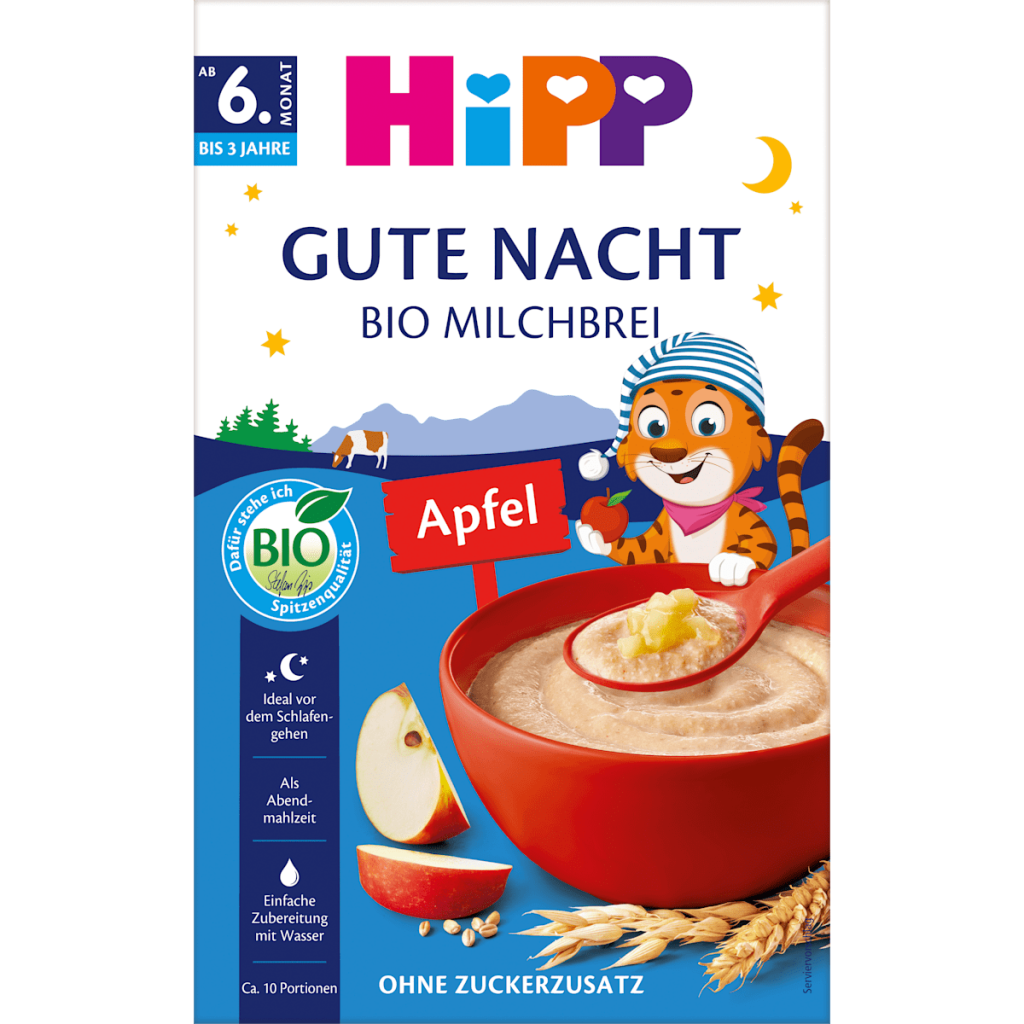 Bio Hipp Gute-Nacht-Brei Hafer Apfel 475g