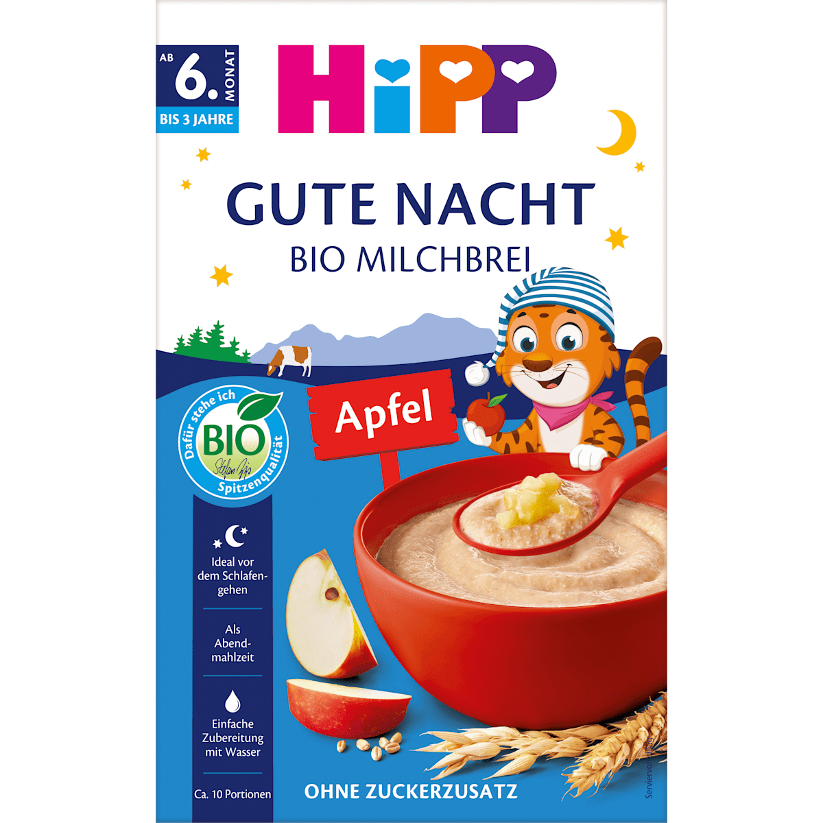 Bio Hipp Gute-Nacht-Brei Hafer Apfel 475g