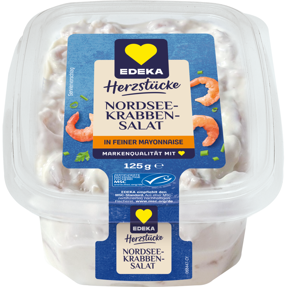 MSC EDEKA Herzstücke Nordseekrabbensalat 125g