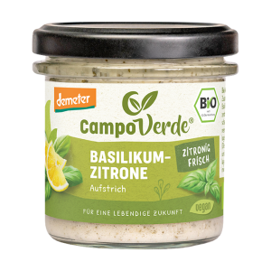 Demeter Campo Verde Aufstrich Basilikum-Zitrone 135g