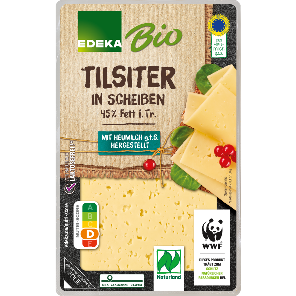 Bio EDEKA Tilsiter Scheiben 45% Vollfettstufe 150g