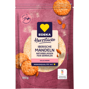 EDEKA Herzstücke Iberische Mandeln naturell gemahlen 100g