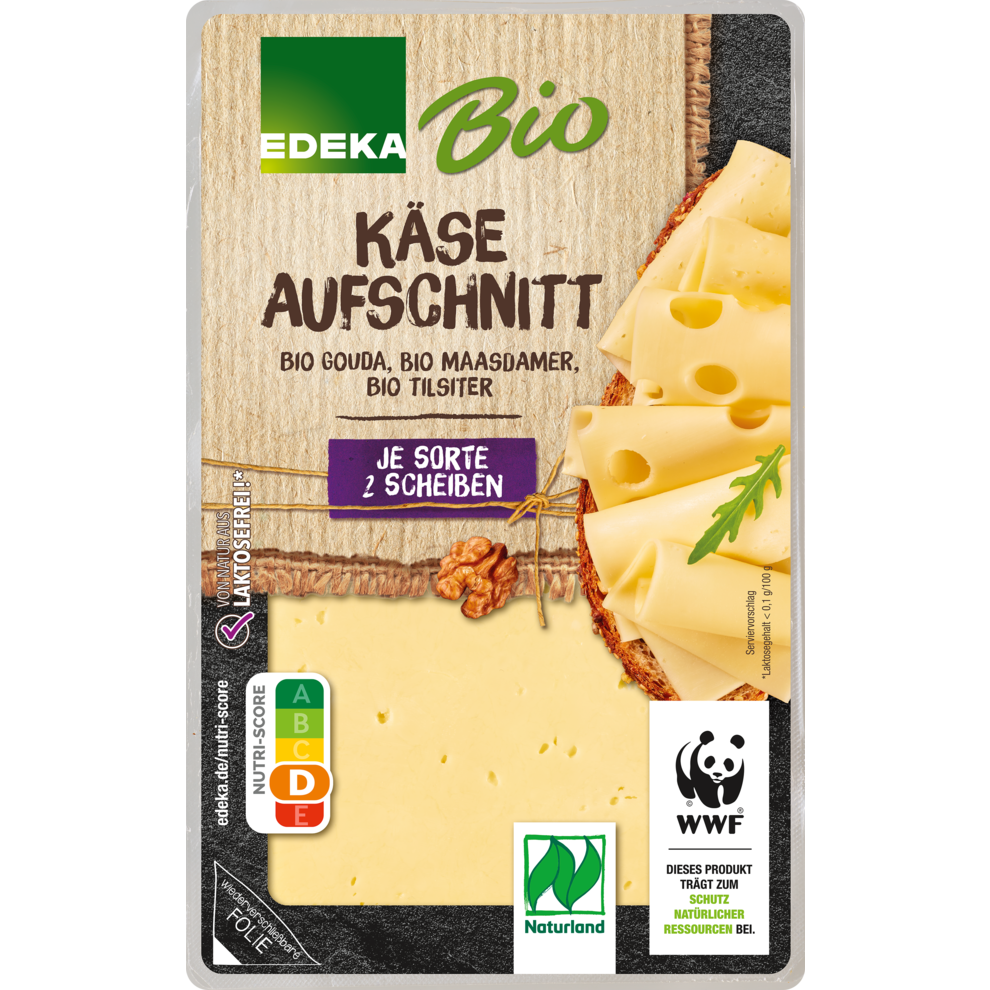 Bio EDEKA Käseaufschnitt Scheiben 45% Vollfettstufe 150g