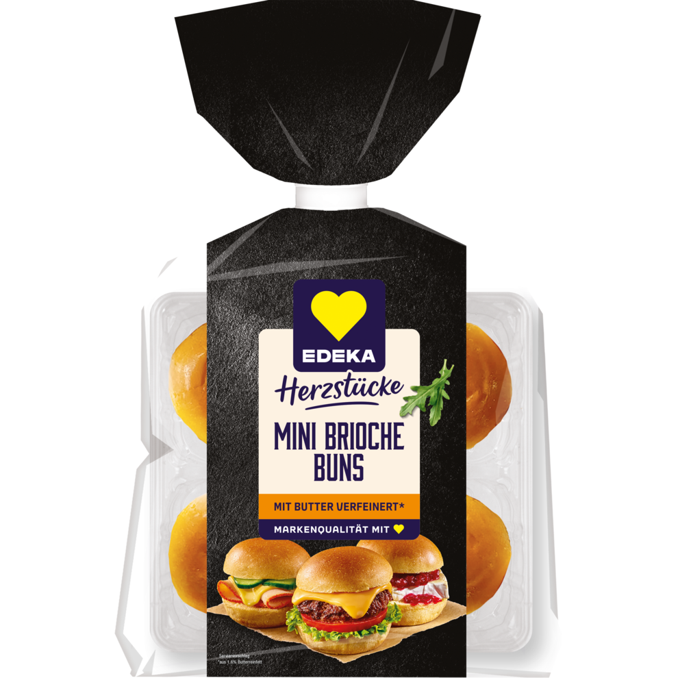 EDEKA Herzstücke Mini Brioche Buns 200g