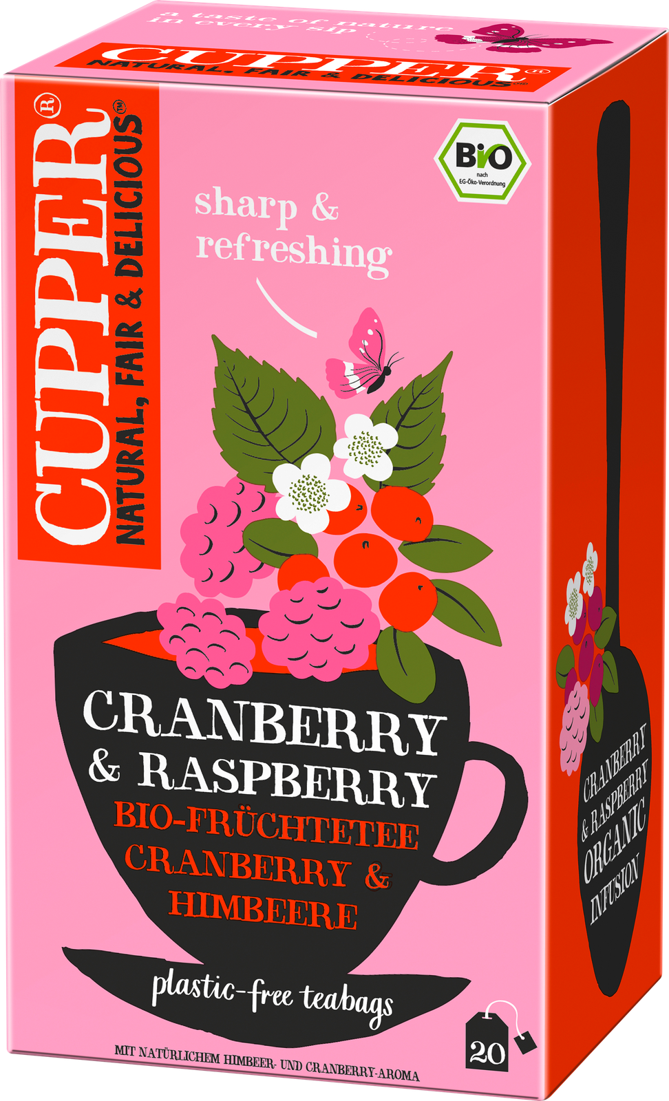 Bio Cupper Cranberry&Raspberry 20ST 40g