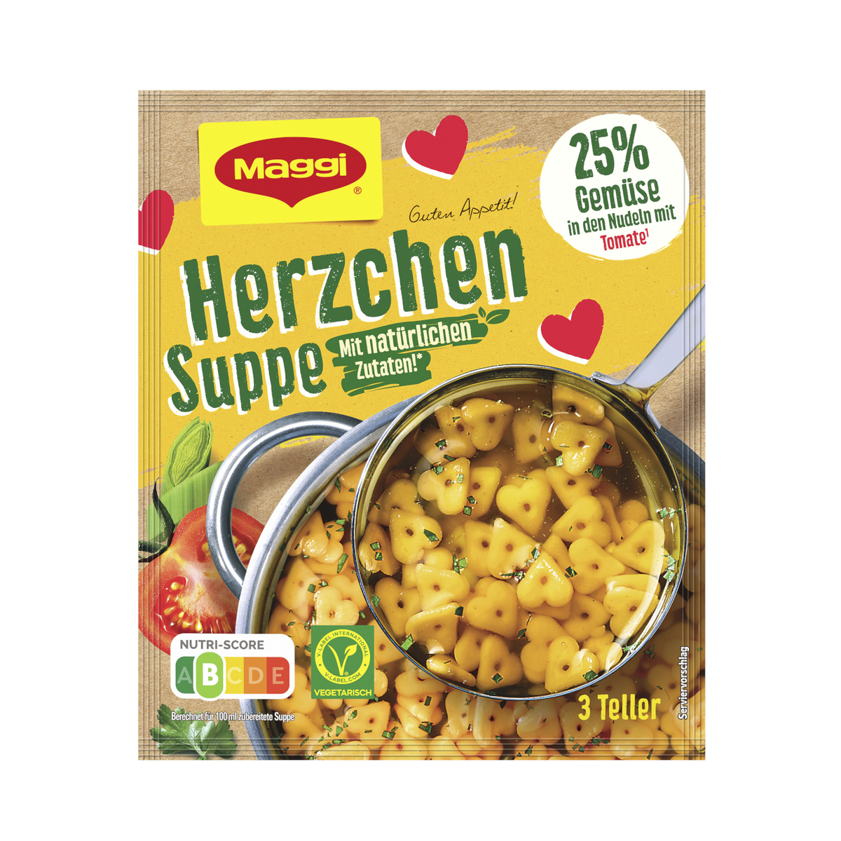 Maggi Guten Appetit Herzchen Suppe für 750ml 33g