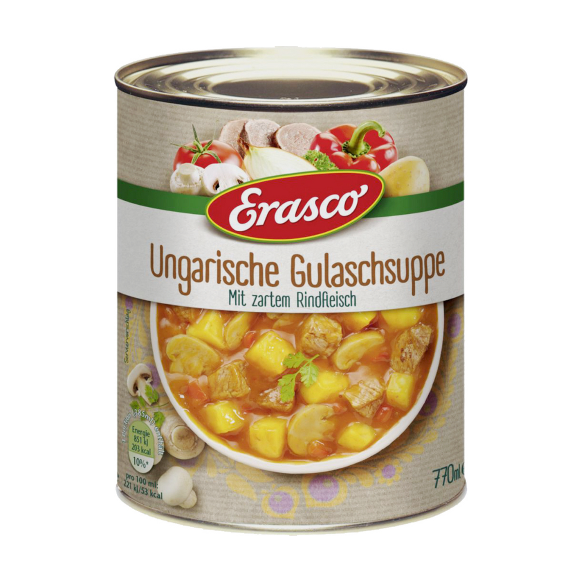 Erasco Gulasch-Suppe mit Rindfleisch 350ml