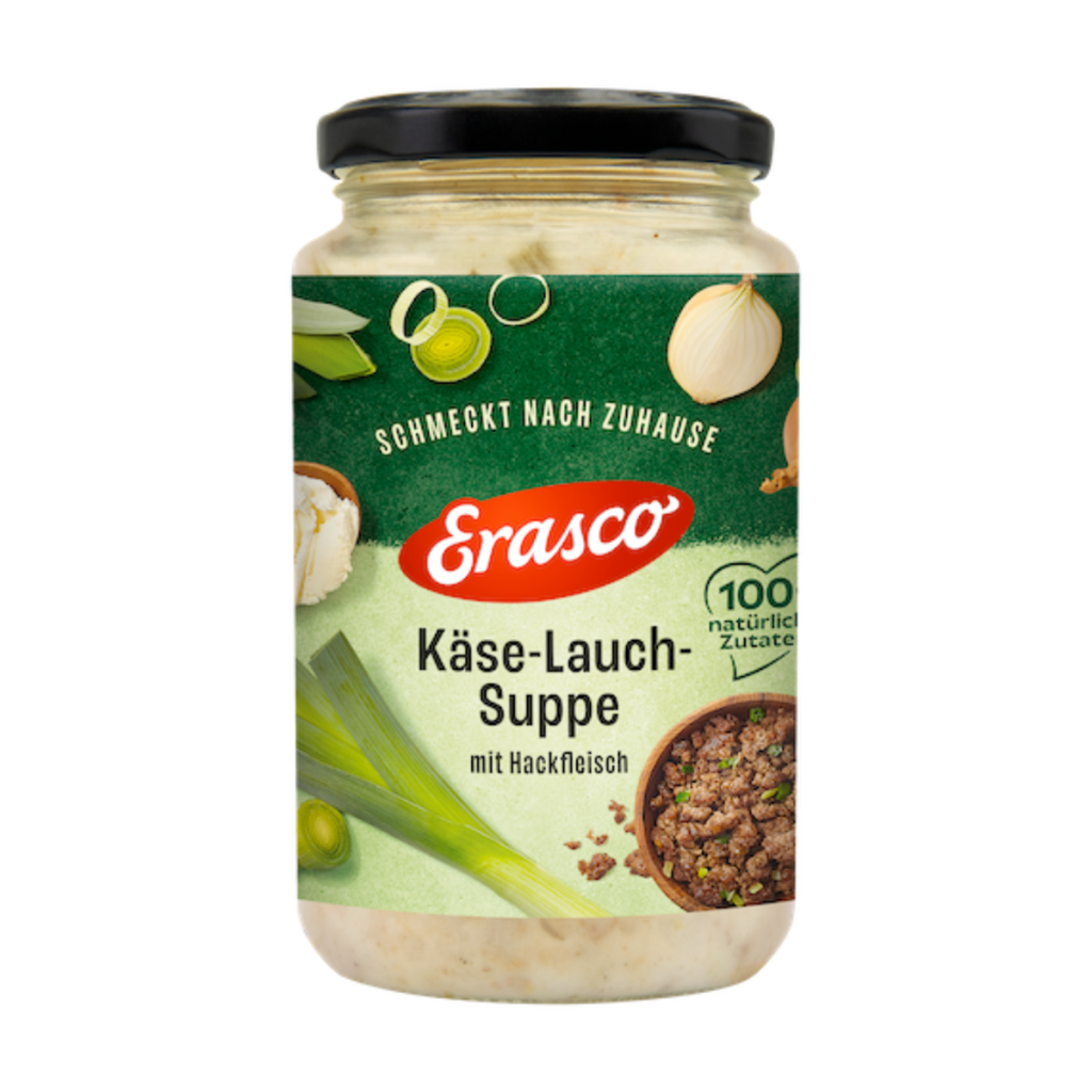Erasco Käse-Lauch-Suppe mit Hackfleisch 350ml