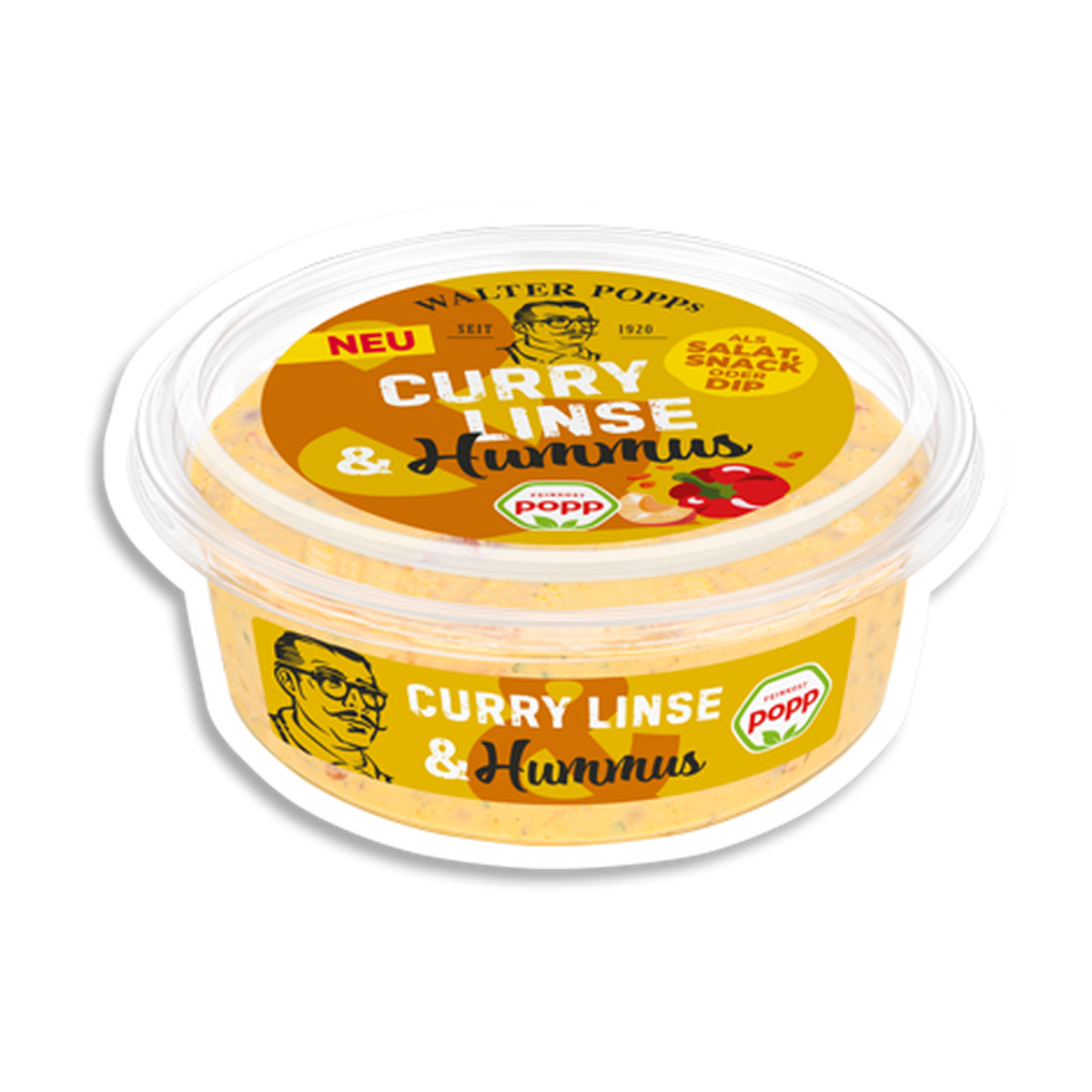 Popp Curry Linse & Hummus 175g