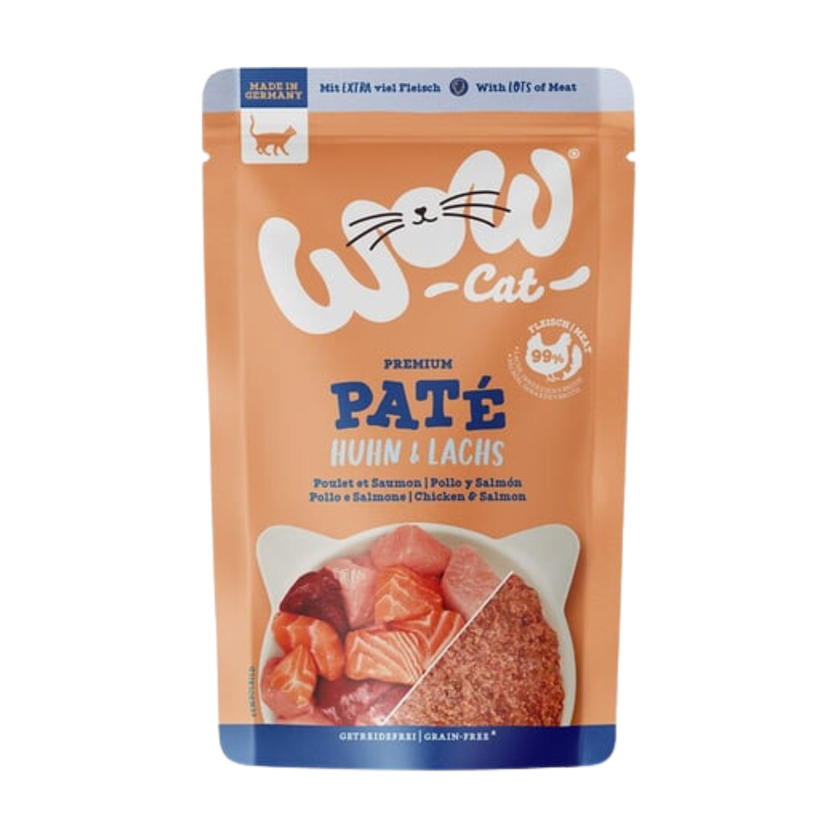 Gourmet Perle Erlesene Streifen mit Kaninchen Katzennassnahrung 85g