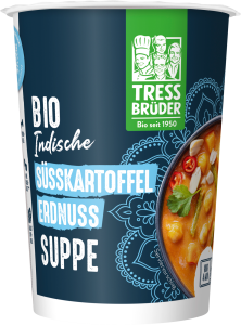 Bio Tressbrüder Indische Süßkartoffel-Erdnuss-Suppe vegan 400ml