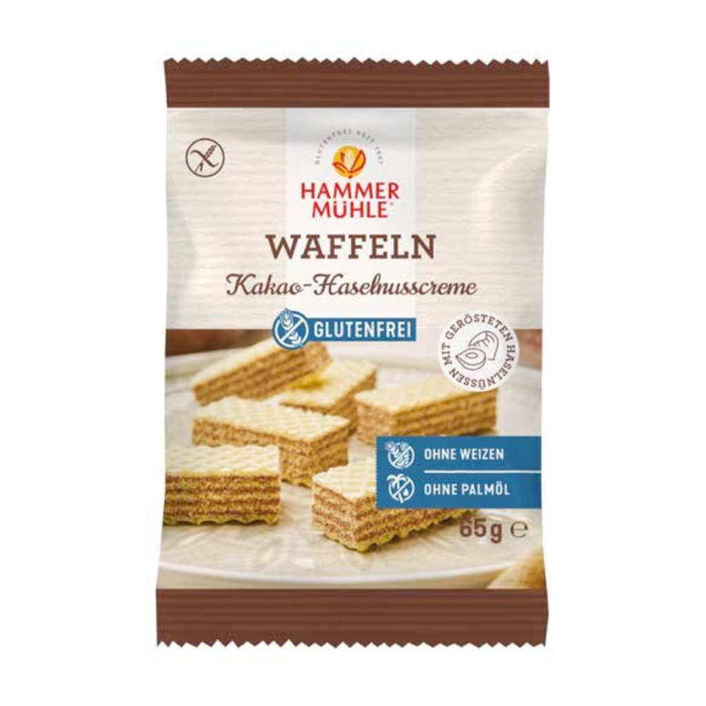 Hammermühle Waffeln Kakao-Haselnusscreme 65g
