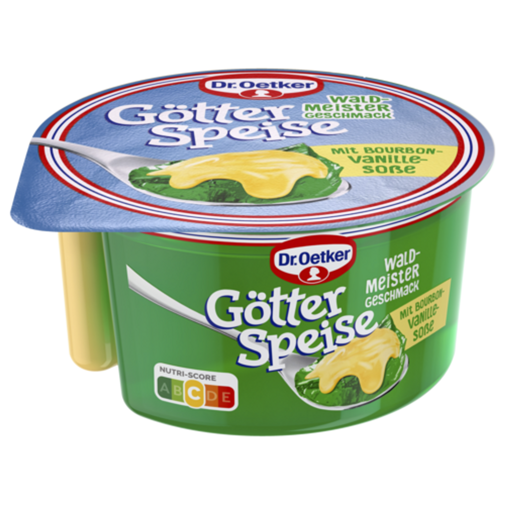 Dr.Oetker Götterspeise Waldmeister mit Bourbon-Vanille Sosse 160g