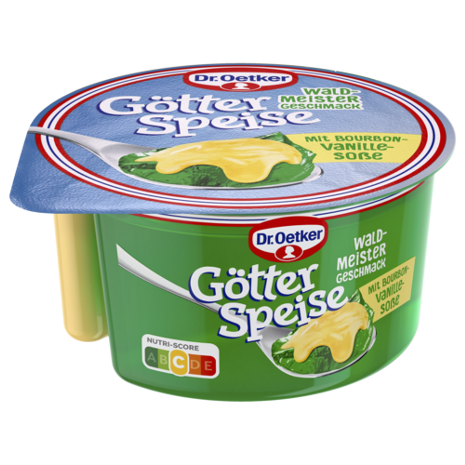 Dr.Oetker Götterspeise Waldmeister mit Bourbon-Vanille Sosse 160g