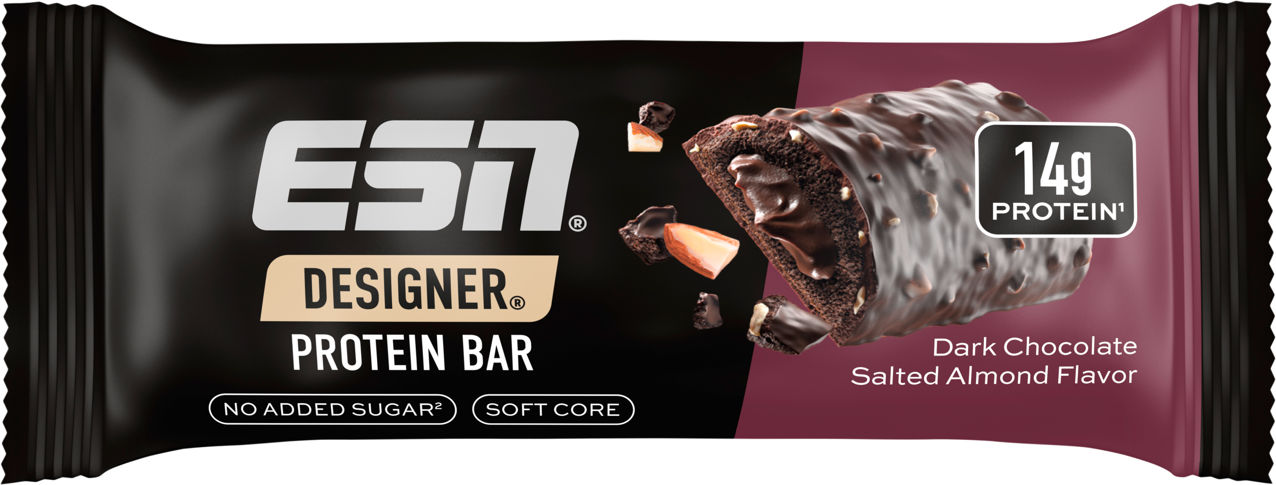 ESN Designer Bar Dark Chocolate Salted Almond 45g