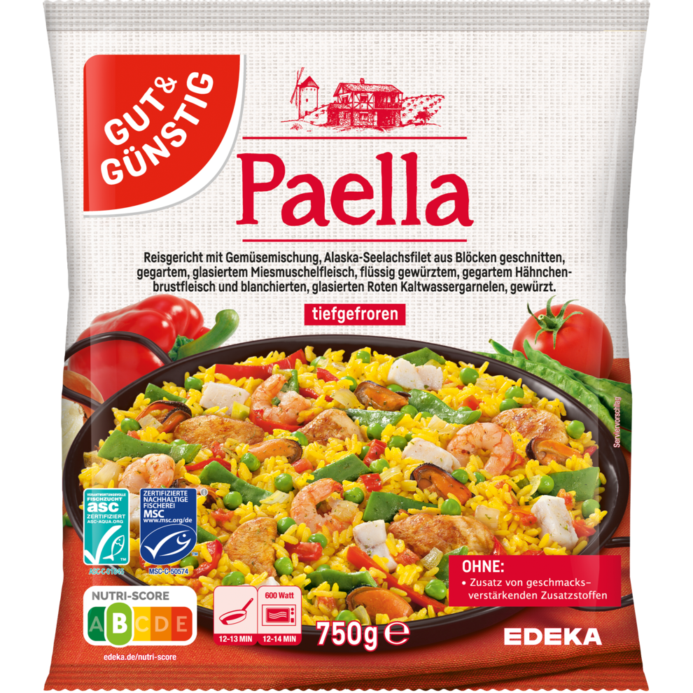 ASC MSC GUT&GÜNSTIG Paella 750g