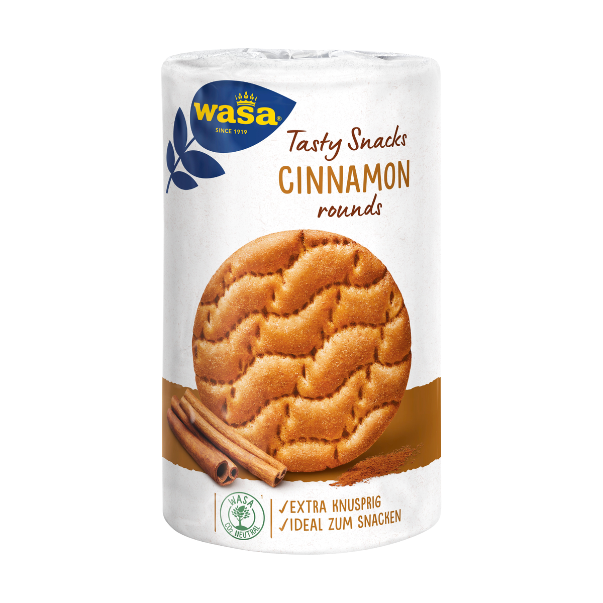 Wasa Tasty Snacks Cinnamon Rounds 267g