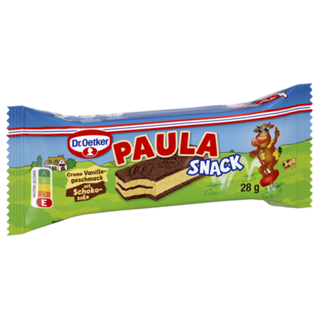 Dr.Oetker Paula Snack Creme Vanillegeschmack mit Schokosoße 4x28g