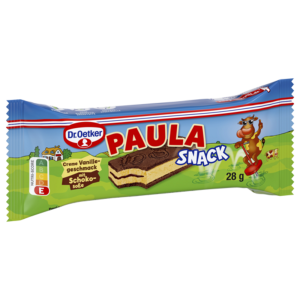 Dr.Oetker Paula Snack Creme Vanillegeschmack mit Schokosoße 4x28g