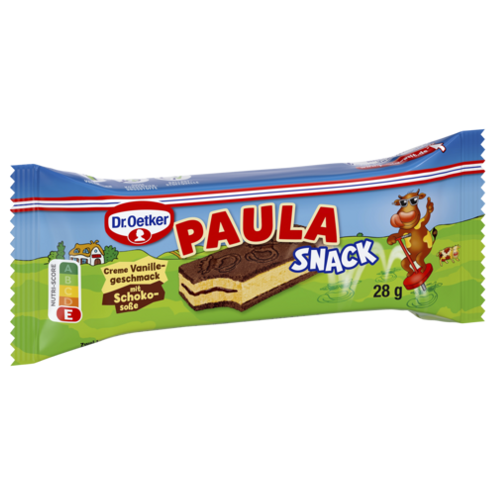 Dr.Oetker Paula Snack Creme Vanillegeschmack mit Schokosoße 4x28g