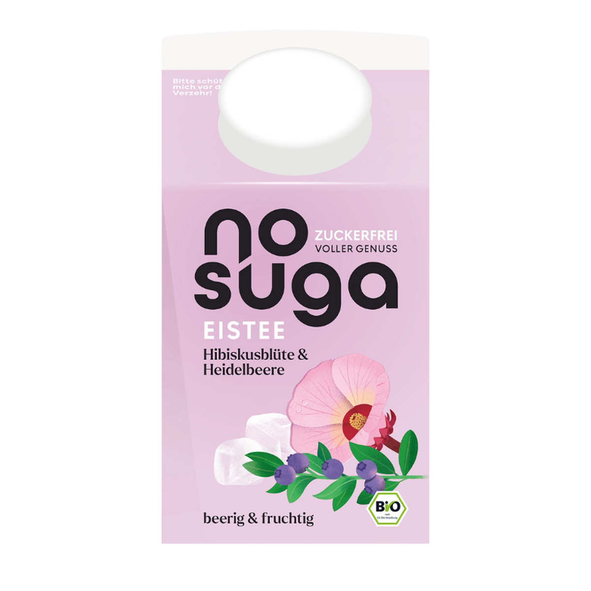 Bio Nosuga Eistee Hibiskusblüte&Heidelbeere 0,5l EW