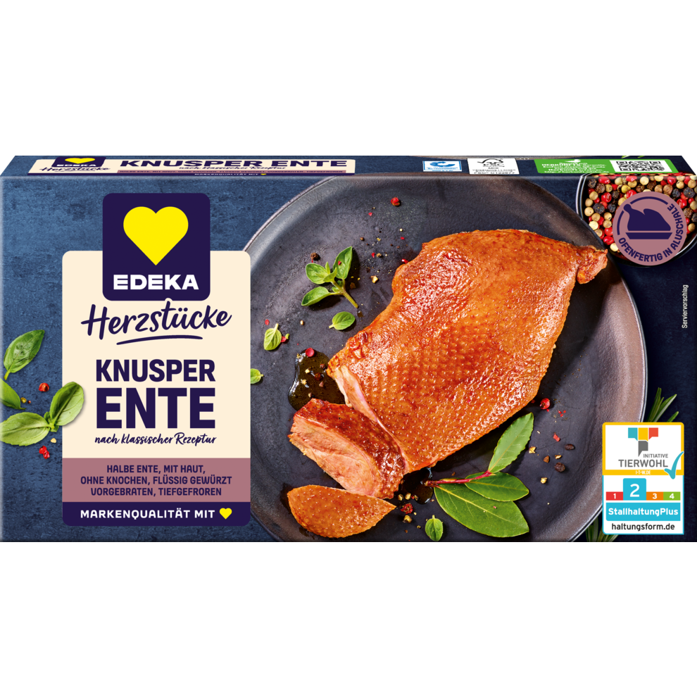EDEKA Herzstücke Knusper Ente ohne Knochen 320g QS ITW