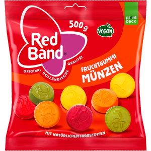 Red Band Fruchtgummi Münzen 500g