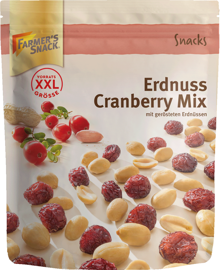 Farmers Snack Erdnuss Cranberry Mix 300g