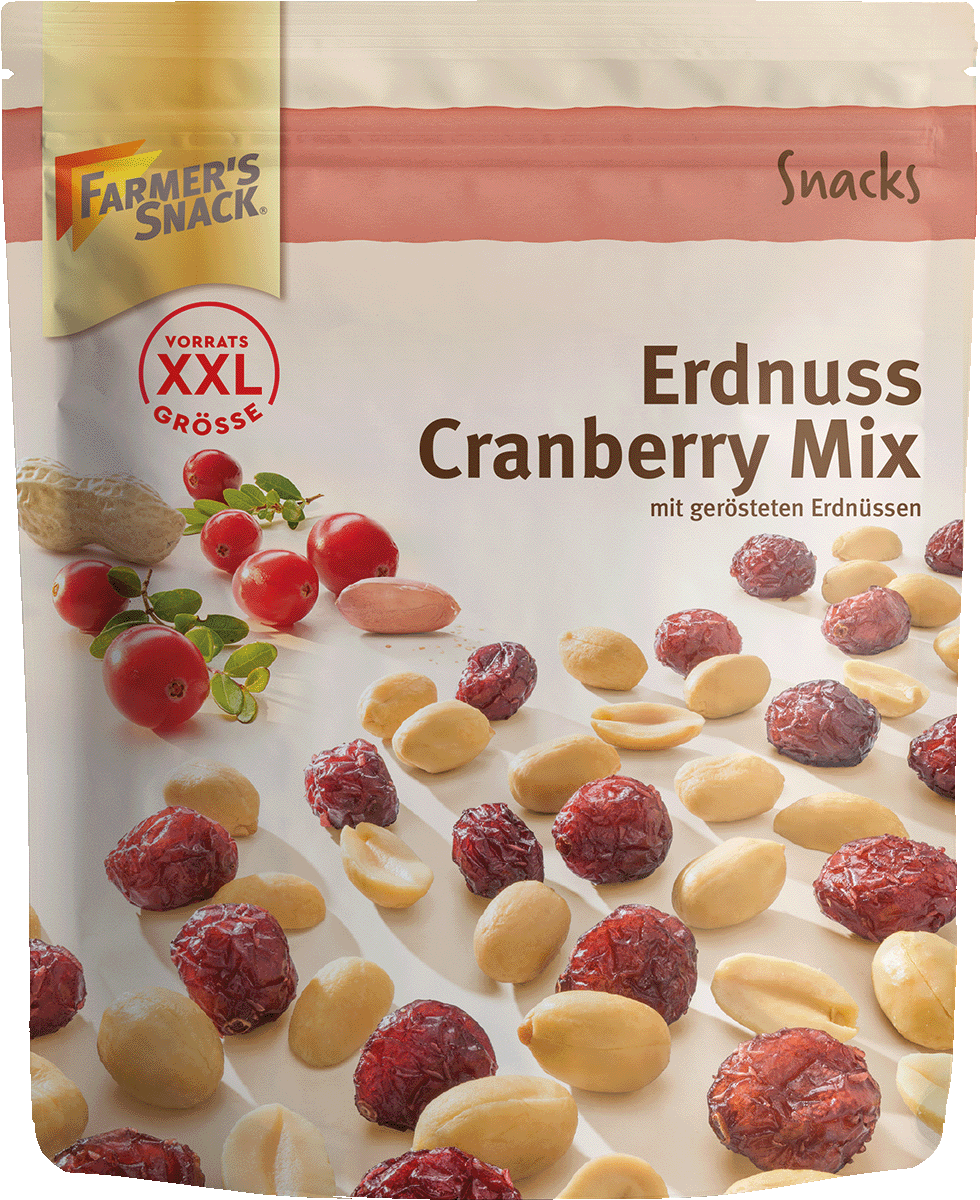 Farmers Snack Erdnuss Cranberry Mix 300g