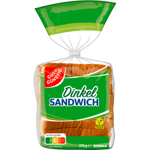 GUT&GÜNSTIG Dinkelsandwich 375g
