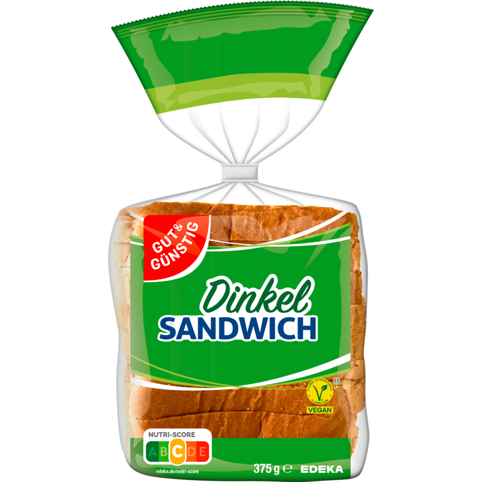 GUT&GÜNSTIG Dinkelsandwich 375g