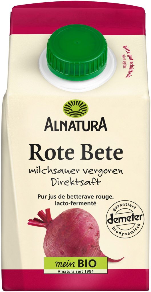 Bio Alnatura Rote Bete Saft milchsauer vergoren 0,5l