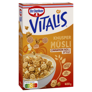 Dr.Oetker Vitalis Knusper Müsli Cinnamon Roll 400g