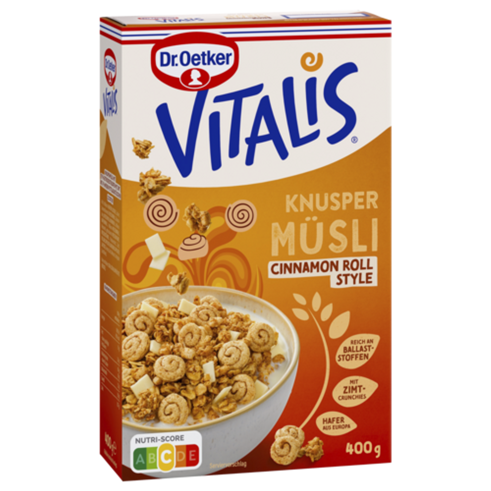 Dr.Oetker Vitalis Knusper Müsli Cinnamon Roll 400g