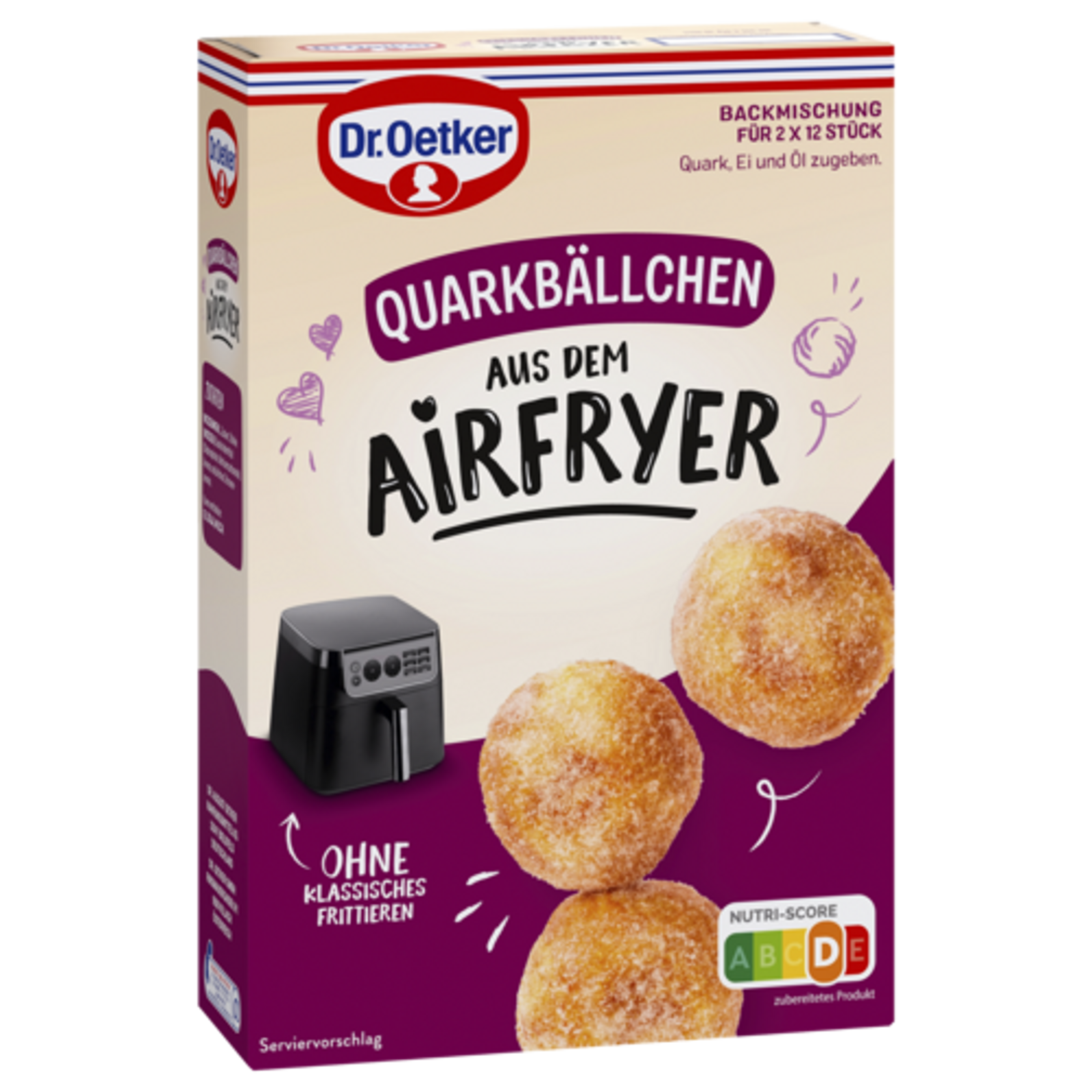 Dr.Oetker Backmischung Airfryer Quarkbällchen 420g