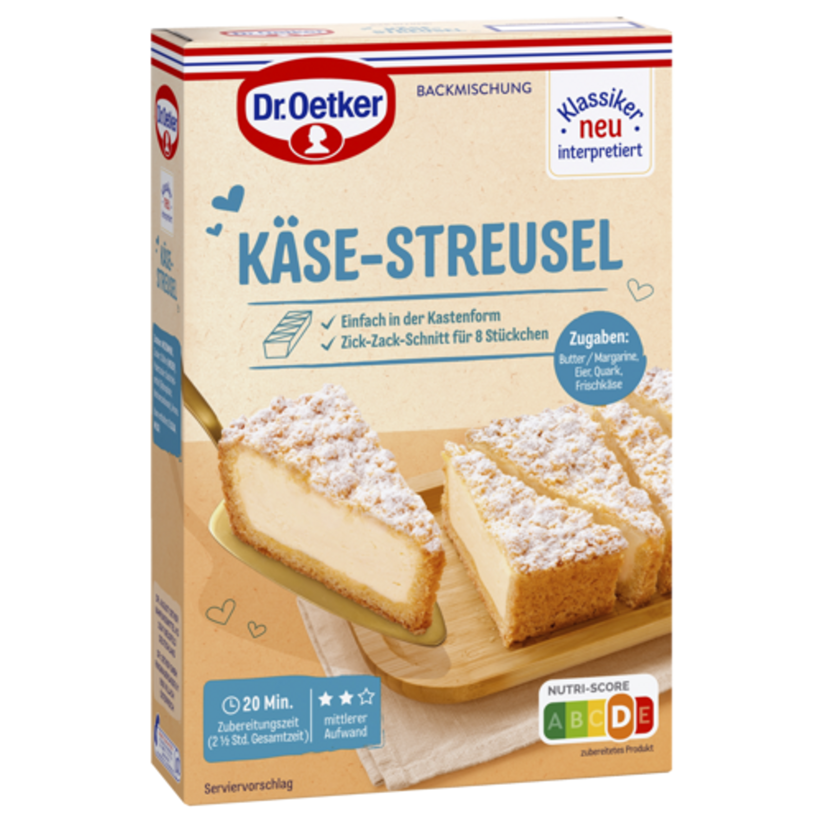 Dr.Oetker Käse-Streusel 370g