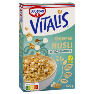 Dr.Oetker Vitalis хрустящий мюсли кокос миндаль 400g