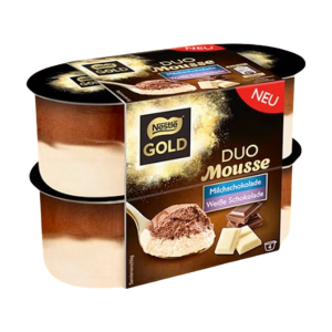 Nestle Gold Duo Mousse Schoko/weiße Schokolade 4x59g