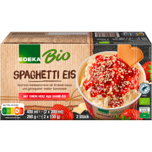 Bio EDEKA мороженое, спагетти 2x200ml