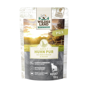 Wildes Land Huhn pur mit Distelöl 100g