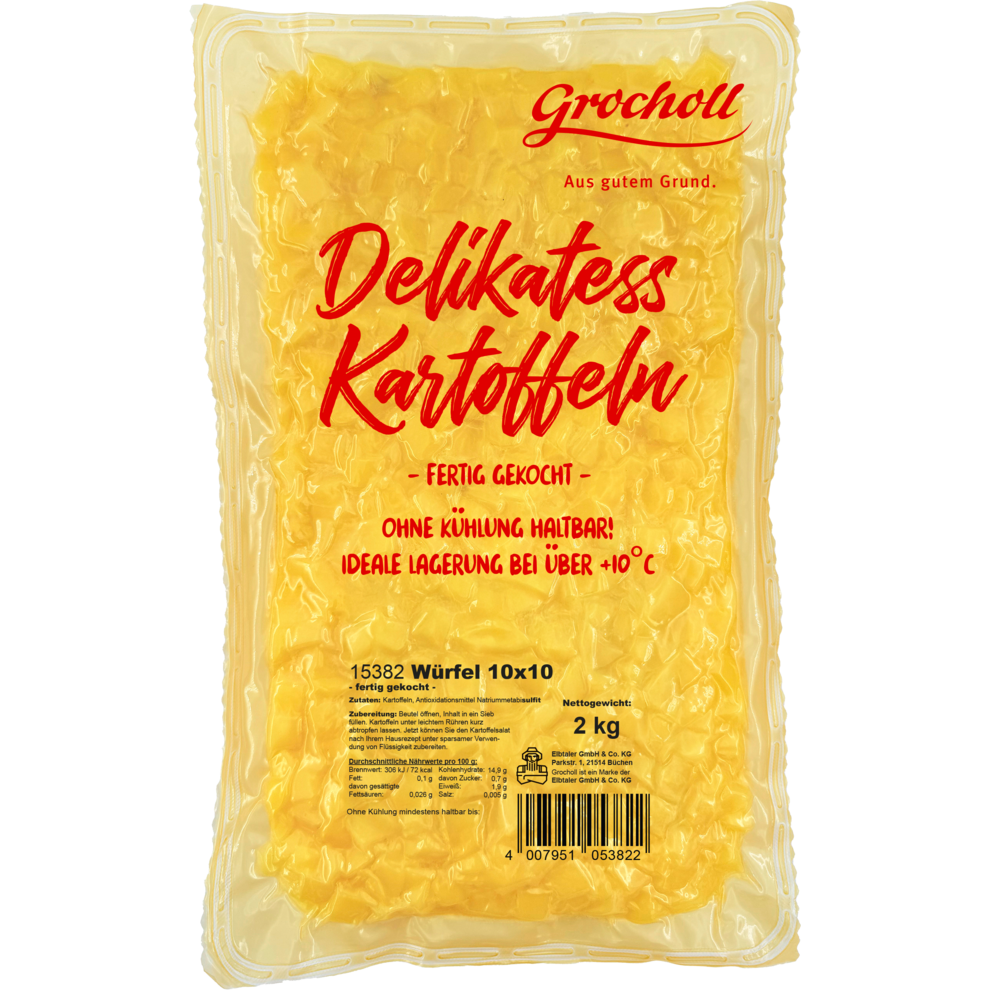 Grocholl Картофель кубики 10x10x10mm 2kg