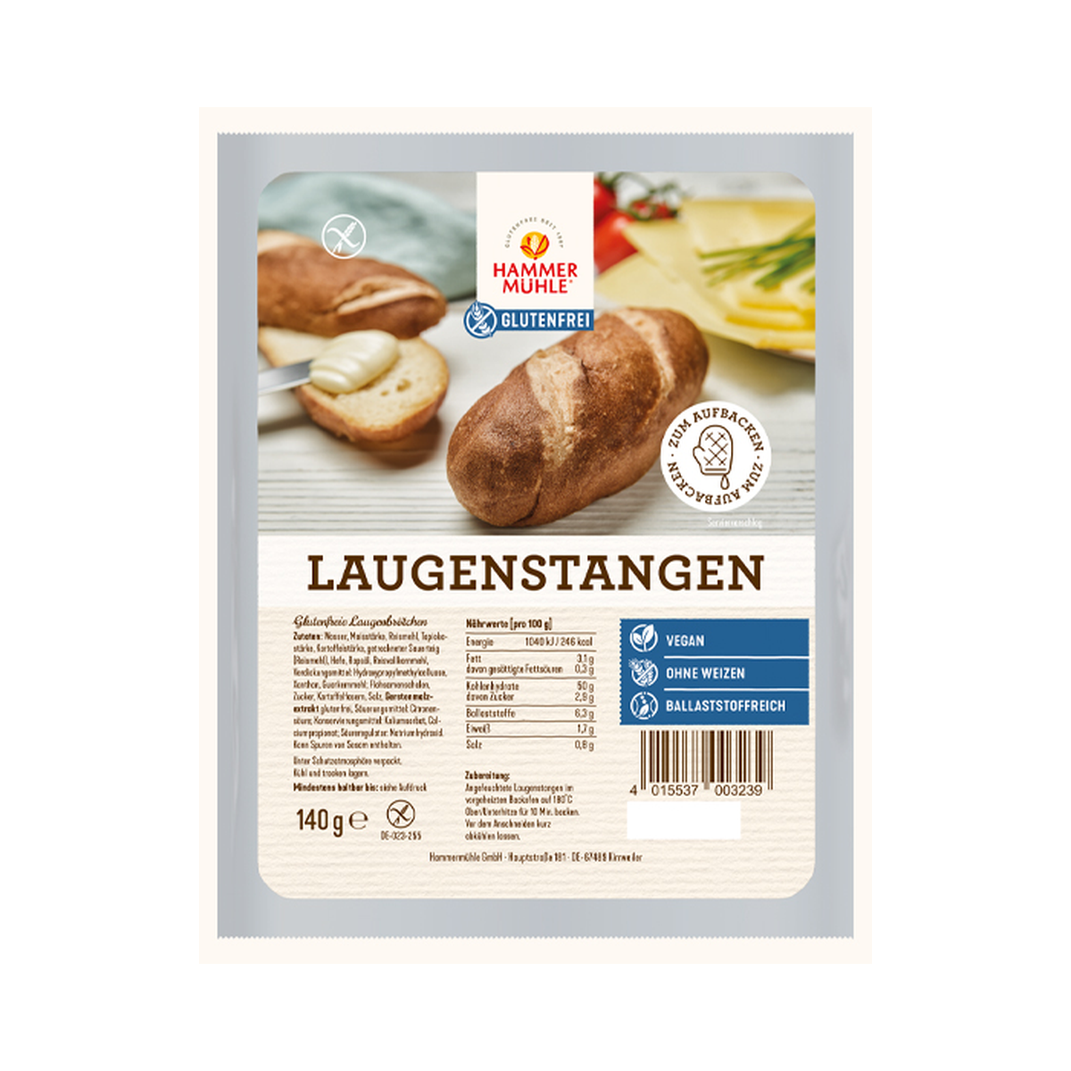 Hammermühle Laugenstangen 140g