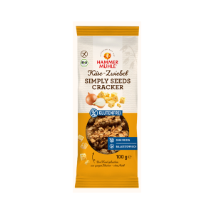 Bio Hammermühle Simply Seeds Cracker Käse&Zwiebel 100g